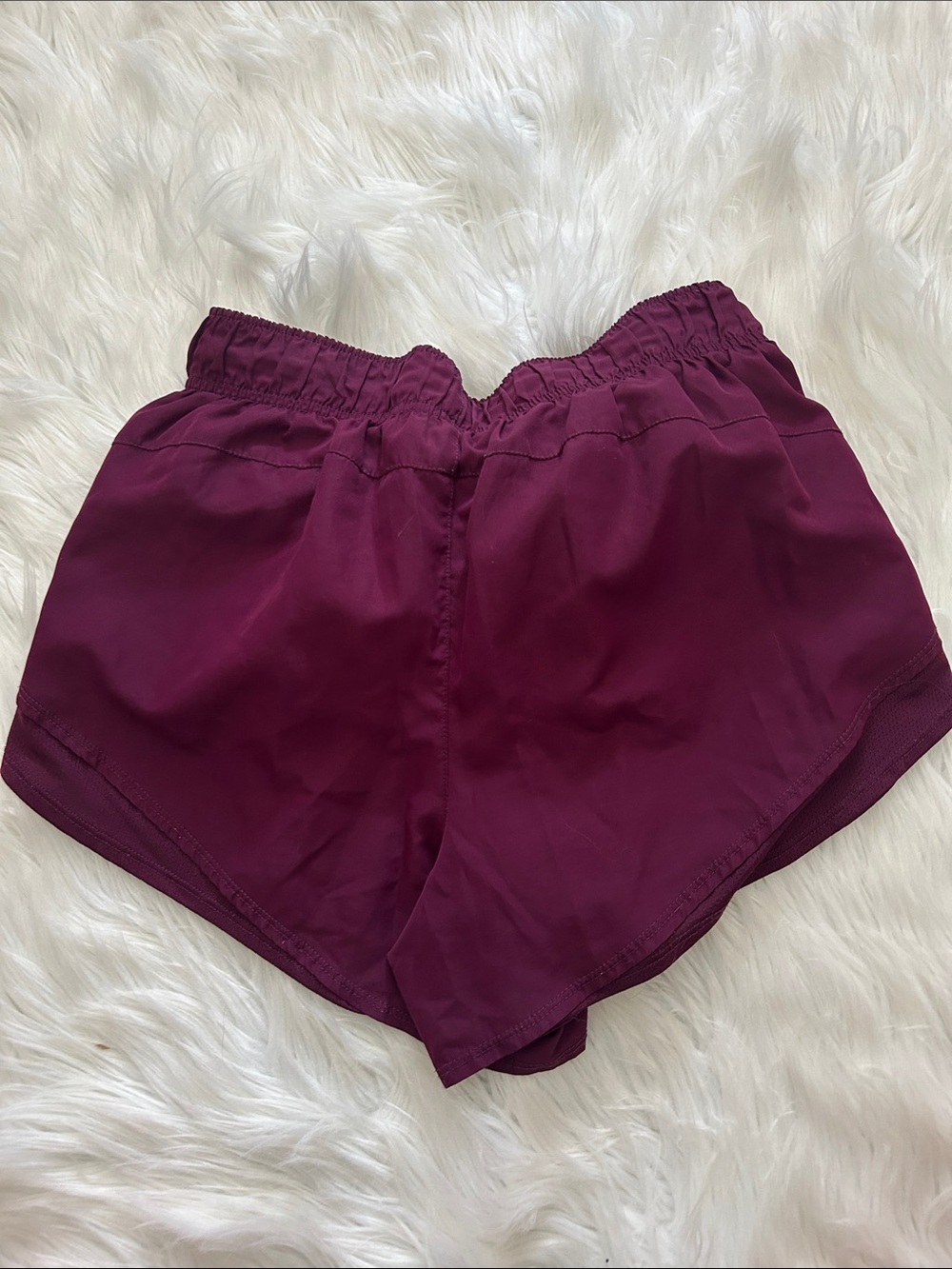 Set of 2 Athletic Works Women's Deep Plum & Pink Athletic Shorts - Picture 3 of 6